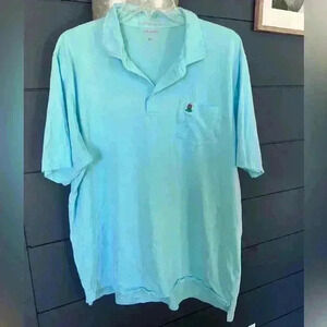 B draddy teal blue golf polo xl